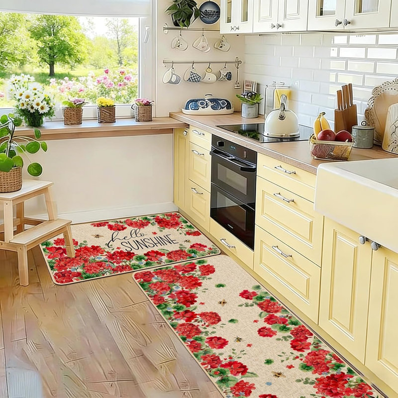 Ensemble de 2 tapis de cuisine Summer