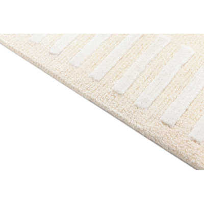 Tapis de couloir beige Indira