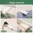 Long Handle Duster,Dust Collector With Extension Bar,Home Duster,Easy To Use And Reusable,White