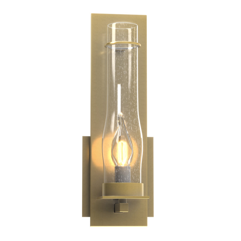 New Town 1 - Light Armed Sconce, Modern Brass, Small