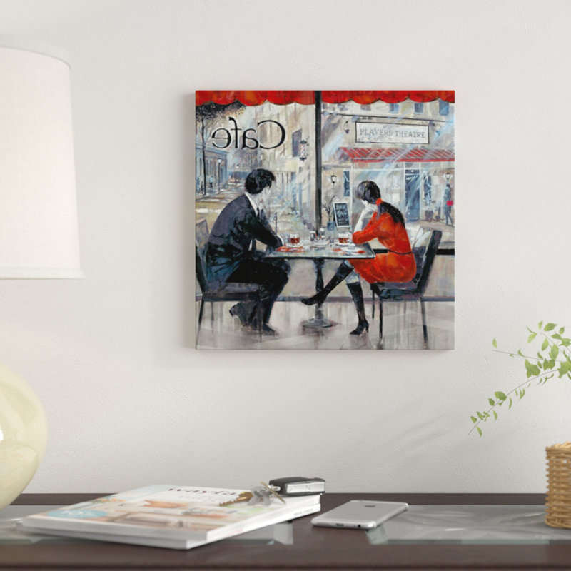 « joueur du théâtre », impression sur toile, H 12 po x l 12 po x P 0,75 po, Toile tendue
