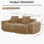 Harrison LSF&RSF Sofa Velvet- Brown-787322034