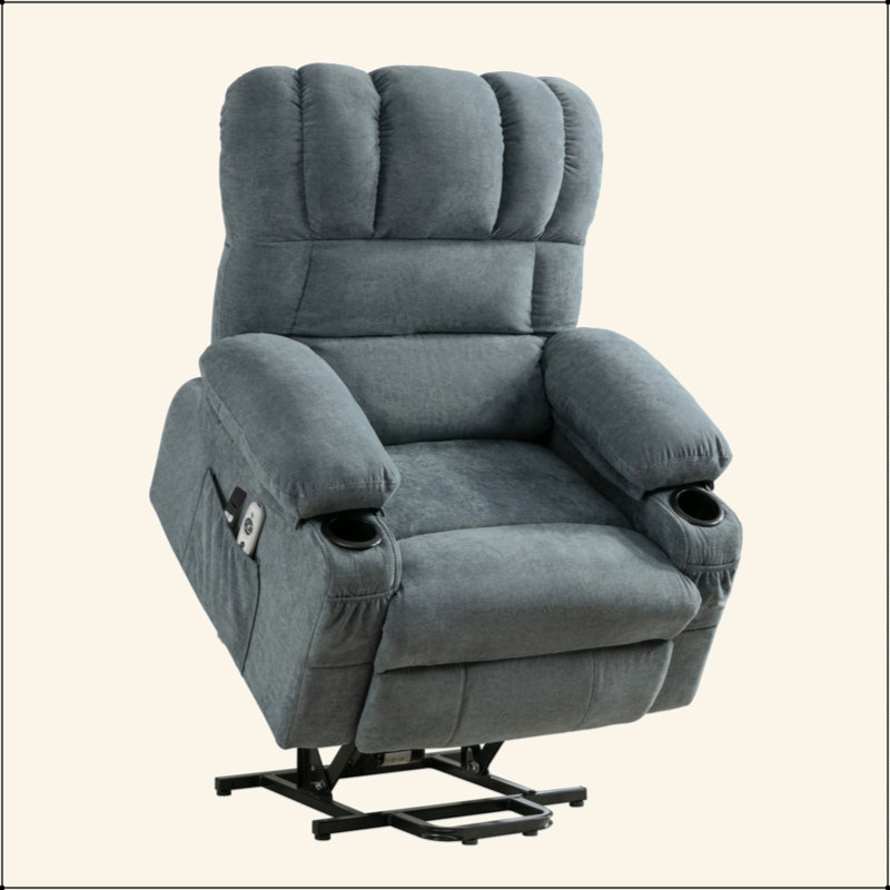 Power Electric Massage Lift Lounge Chair, Suitable For The Elderly, With Heating And Vibration Functions, With USB, Can Be Used For Lying Down