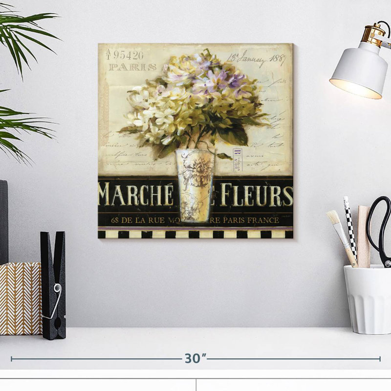 Harnek Marche De Fleurs I, 16" H x 16" W