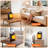Portable Electric Space Heater - 1500W/750W Thermostat, 2-in-1 Fast Heating Ceramic Desk Heater & Fan-121118241
