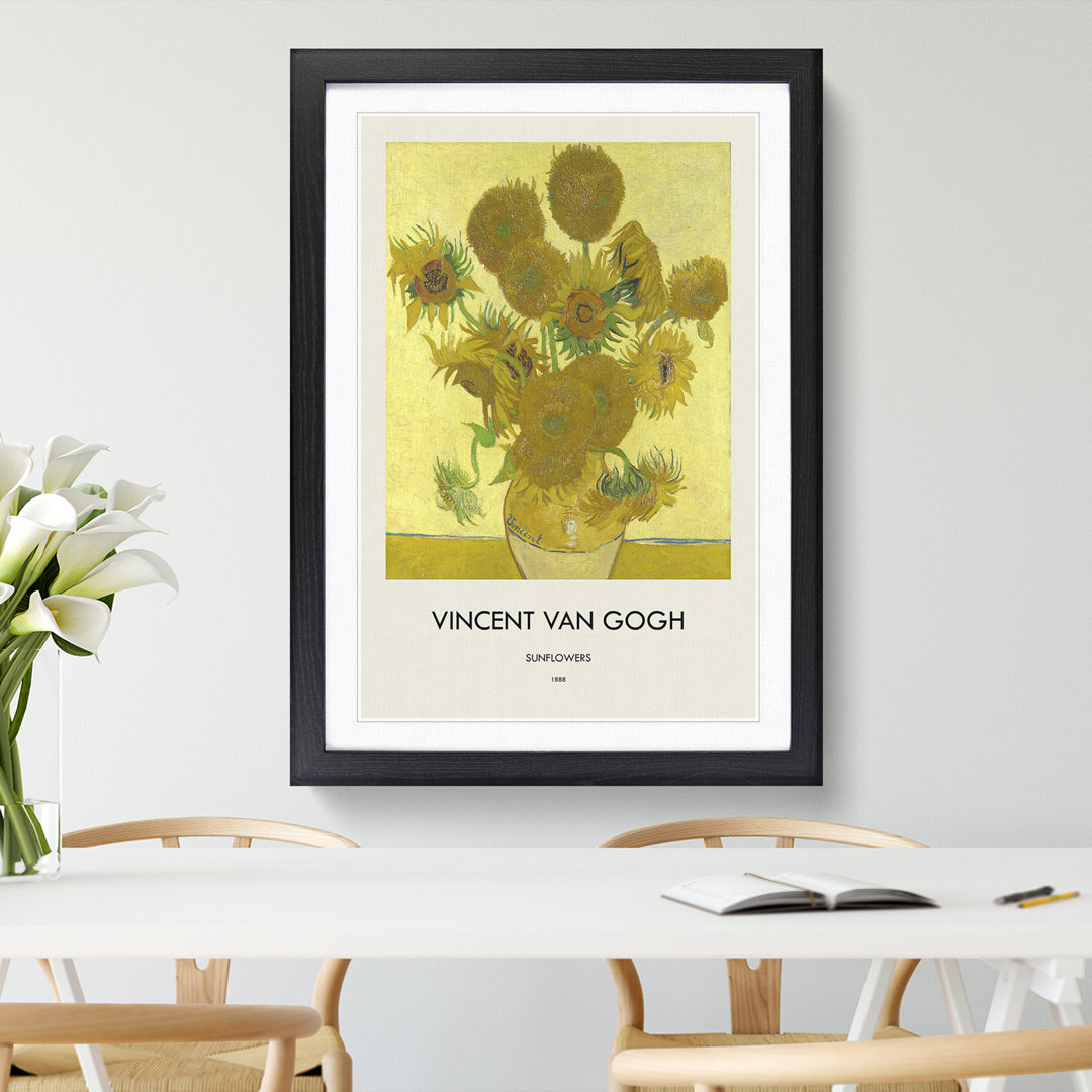 The Sunflowers by Vincent Van Gogh - Picture Frame Painting
