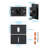 LED Horizontal 5CCT Step Light, Dimmable Indoor Stair Light with Replaceable Magnetic Faceplate, Black