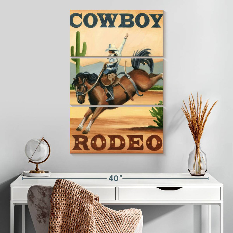 Lelar Cowboy Rodeo, H 32 po x l 20 po