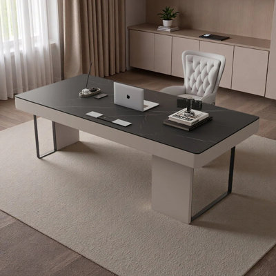 Italian minimalist luxury office desk