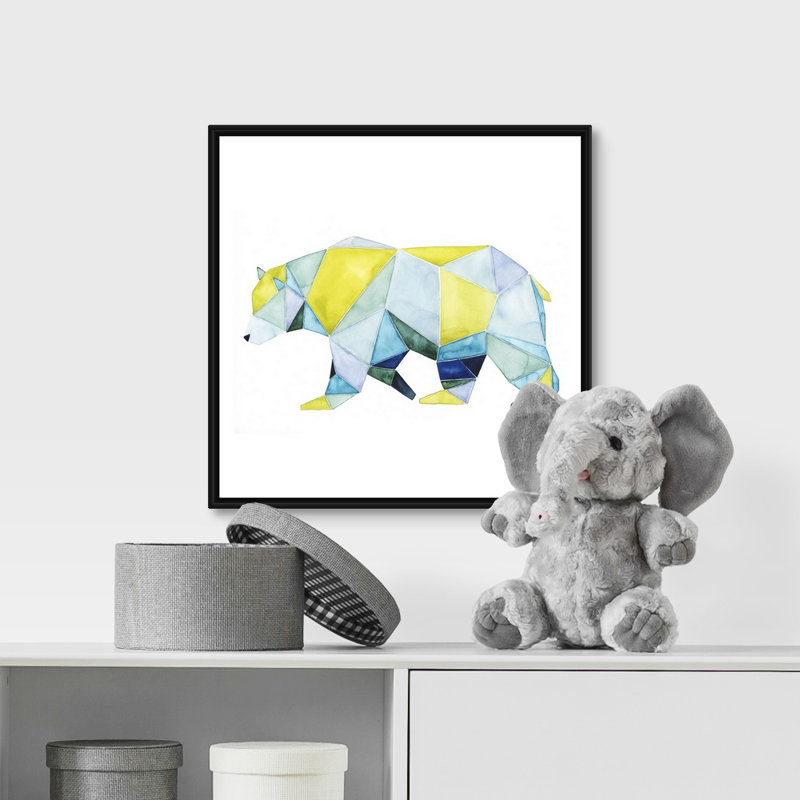 Art sur toile Polla, H 16 po x l 16 po x P 1,75 po, Cadre flottant noir