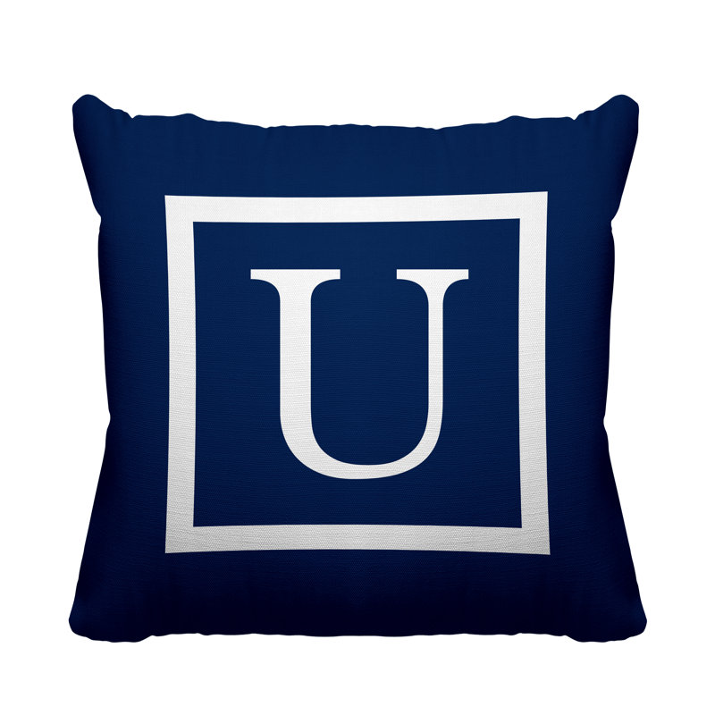 Coussin Colter, L 17 po x H 17 po, Bleu marine, H 17 po x l 17 po