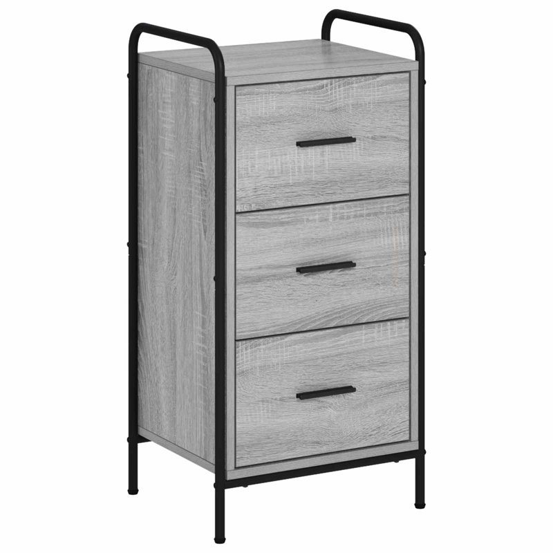 40cm Sideboard, Grey Sonoma