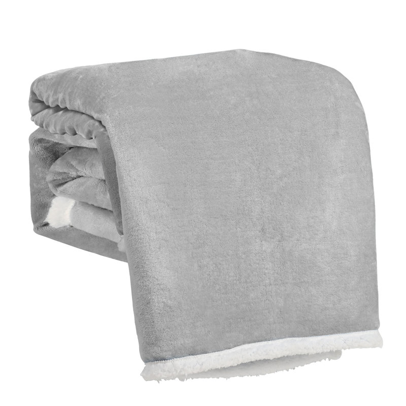 Jeté en cachemire, Gris