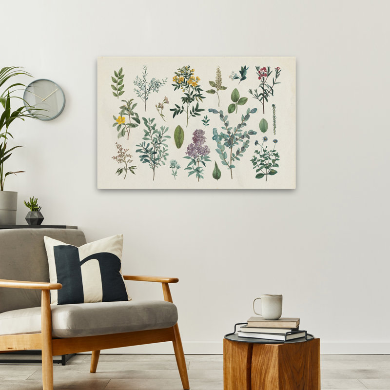 Fleurs botaniques - Jardin victorien IV, H 24 po x l 36 po