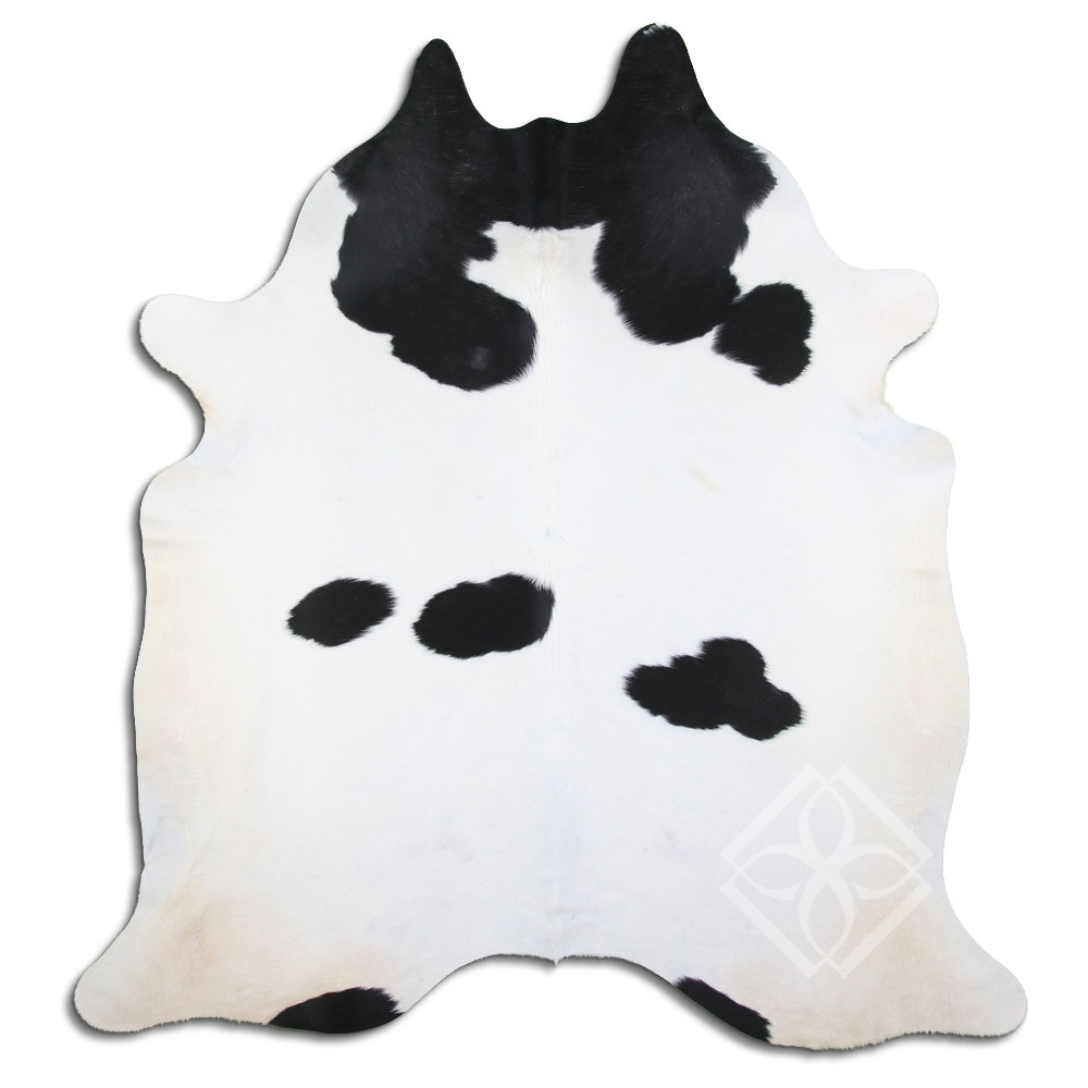 Loon Peak Natural Hair Handmade Cowhide Black/White Area Rug - Wayfair ...
