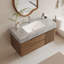 Meuble-lavabo mural 36 po Mid Century Modern