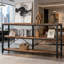 Table d'appoint à 3 niveaux avec console et étagère de rangement dans le vestibule | Idée de cadeau-1643678784