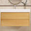 Meuble-lavabo mural simple 36 po avec comptoir en marbre 36 po
