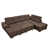 Tissu brun foncé