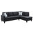 103" Savoy Dark Gray Linen Right Facing 3-Piece Sectional Sofa Set With Chaise And Storage Ottoman-1162589144-1162589137