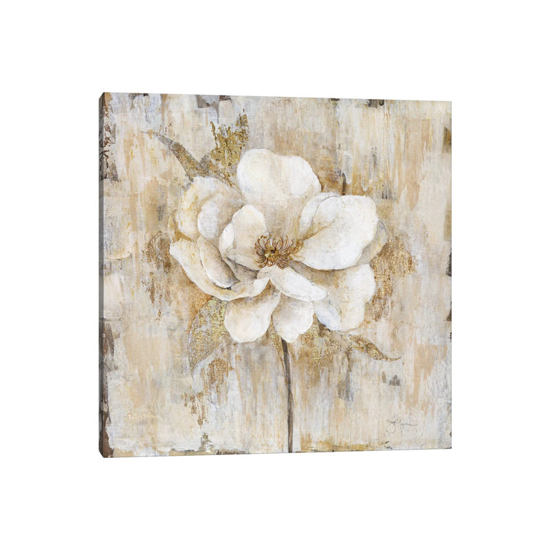 Venetian Gold Botanical II by Tava Studios - Wrapped Canvas Painting, 66.04 cm H x 66.04 cm W x 3.175 cm D
