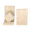 Set Of 2 6" Travertine Cube On Base Bookends, Tan