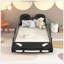 Lit plateforme simple avec roulettes