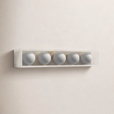 Saumya 5 Light Frosted Bath Bar