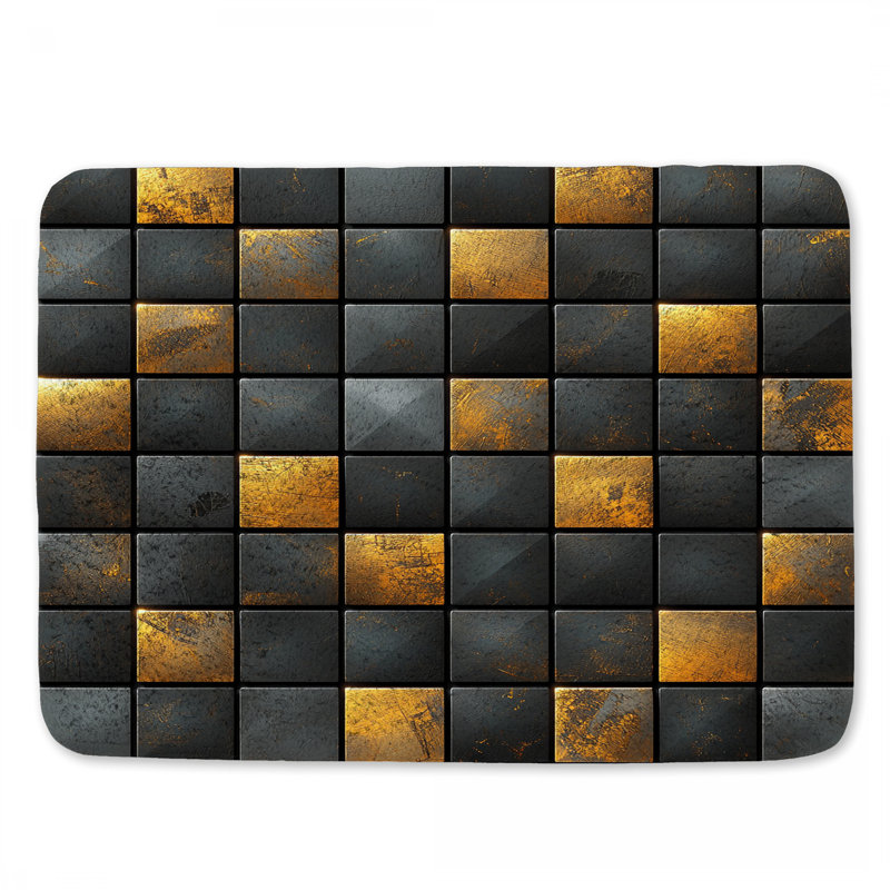 Tapis de bain Squares, L 34 po x l 21 po