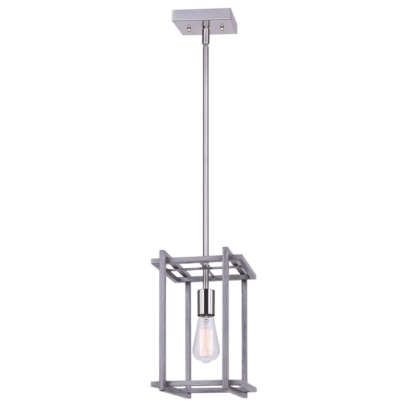 Luminaire suspendu rectangulaire 1 lumière Ajavian