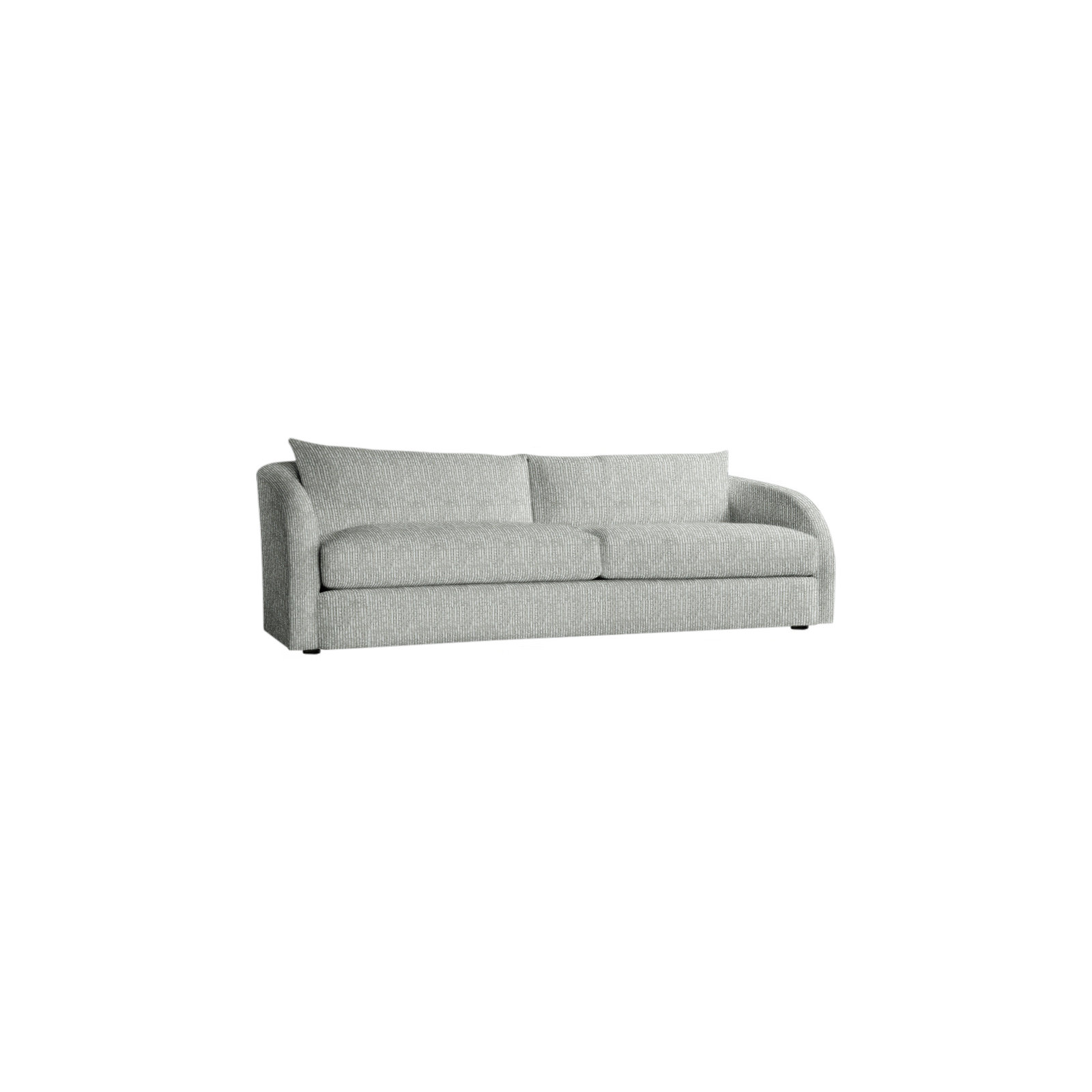 Palermo Outdoor Loveseat, Lt Grey Chenille Woven Stripe 6023-010