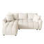 3 Seater Chenille Chaise End Sofa-1630232593