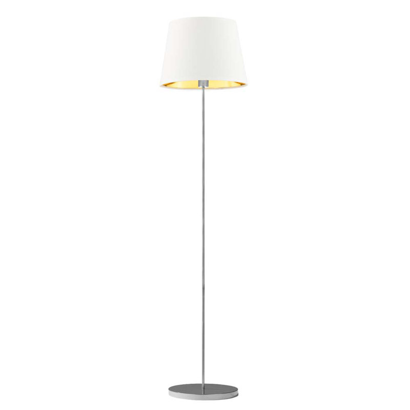 Artimus 162.5 H cm Traditional Floor Lamp, White, Light Grey