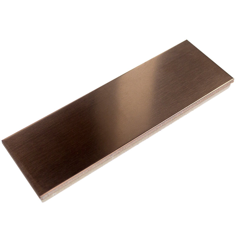 Metal 2" x 6" Metal Look Subway Wall Tile, Copper