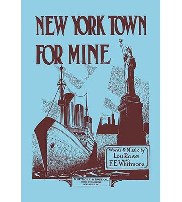 New York Town For Mine' by S.T. Vintage Advertisement -  Buyenlarge, 0-587-20555-5C2842