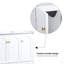 Meuble-lavabo de salle de bain abondant - 4 portes à fermeture douce et 2 tiroirs (excluant le lavabo en céramique)