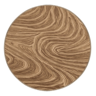 Machine Washable Nature Brown Area Rug