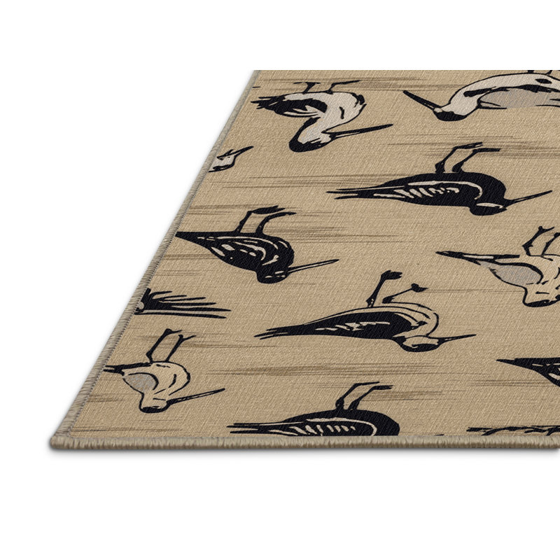  Tapis bord de mer lavable Seabird Sanctuary, Rectangulaire 2 pi x 3 pi