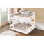 Lit superposé grand sur grand avec tablettes de rangement et ports USB, blanc-775852763