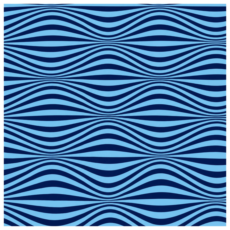 Housses de couette Wavy Blue Lines, Queen
