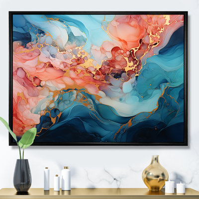Impression sur toile abstraite «Alco
