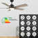 52 Inch 5 Blades DC Motor Smart Ceiling Fan with Remote and Light Kit.