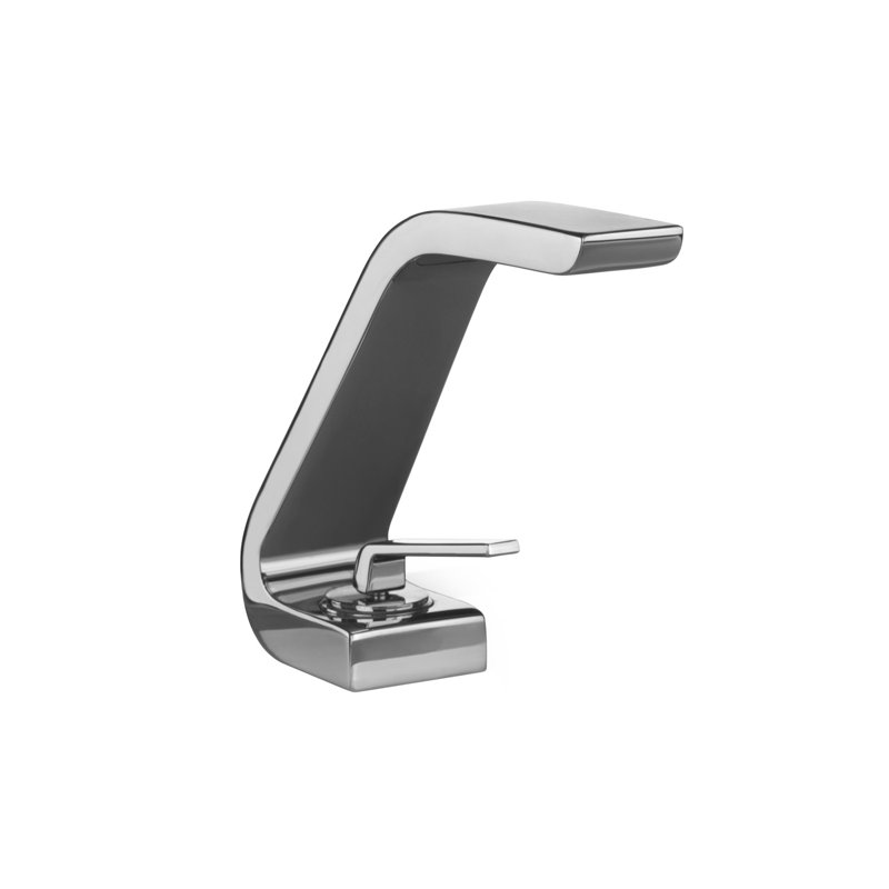 Robinet de salle de bain monotrou avec drain Wolo, Chrome poli