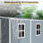 Storage shed with Floor, Two Windows and Lockable Doors-108295291