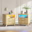 50cm W Manufactured Wood Bedside Table-500659820