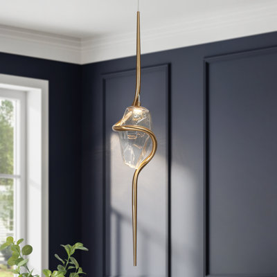 Burel 1 - Light 31.3'' H LED Single Novelty Kitchen Island Pendant