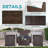 4 Piece Outdoor Sectional Sofa Set-1215388974-1215388960