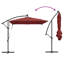 Umbrella with LED Strip Lights Polyester and Aluminium Outdoor Parasol-1633500827-1633500816