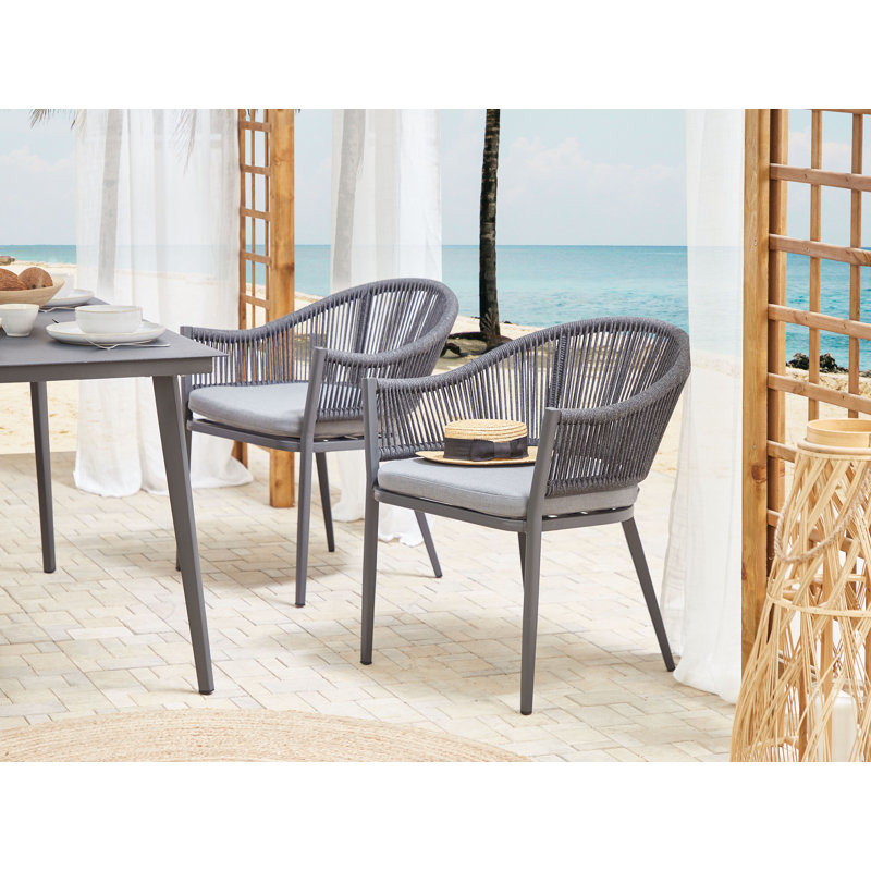 Hangah Patio Dining Armchair with Cushion