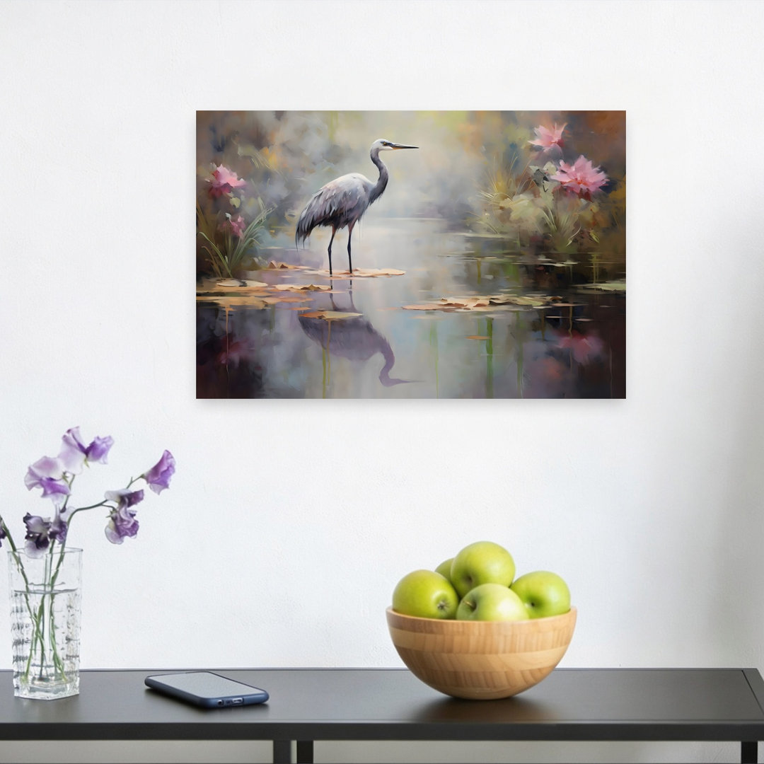 Crane Abstract Contemporary Wall Art Print